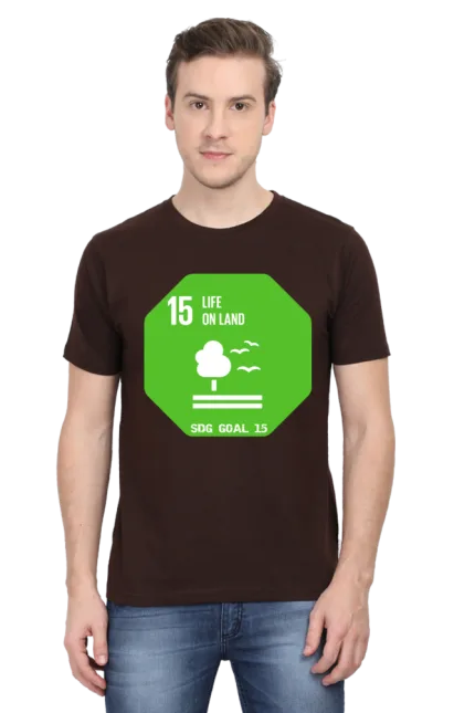Life on Land – Goal 15 Sustainable Development T-Shirt for Men