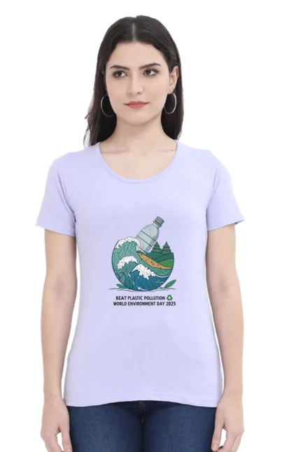 Women’s Organic Tee – Beat Plastic in Style | Eco Edition 2025