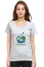 Women’s Organic Tee – Beat Plastic in Style | Eco Edition 2025