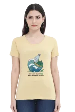 Women’s Organic Tee – Beat Plastic in Style | Eco Edition 2025