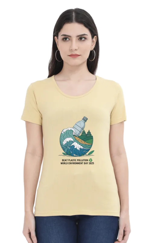 Lelo Bhai 21 Women’s Organic Tee – Beat Plastic in Style | Eco Edition 2025