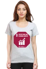 Decent Work and Economic Growth – Goal 8 Sustainable Development T-Shirt for Women
