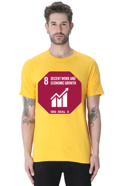 Decent Work and Economic Growth – Goal 8 Sustainable Development T-Shirt for Men