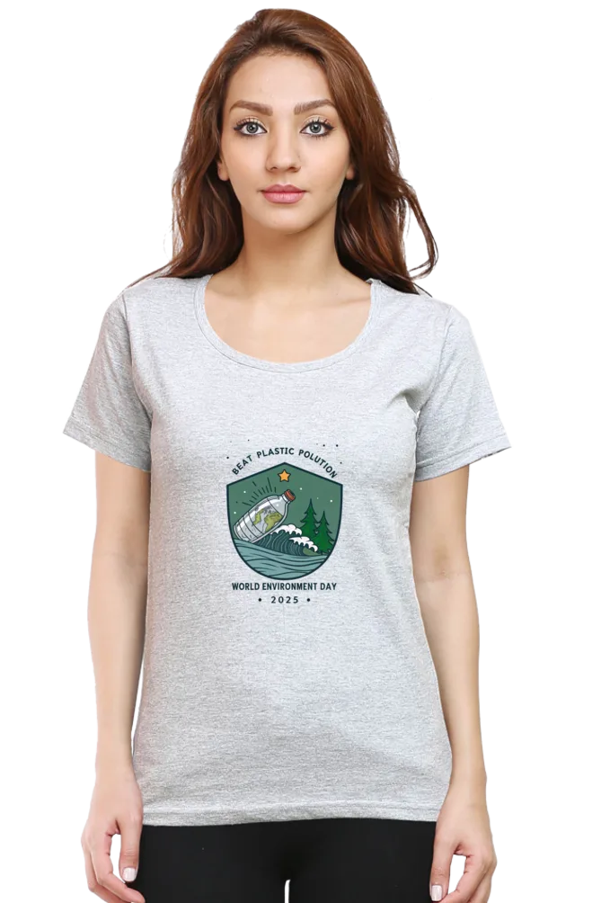 thumbnail image 2 of Make The Earth Cool Again - Watercolor Environmental Design T- Shirt 2 of 11