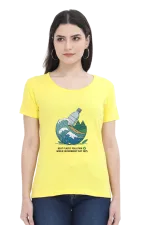 Women’s Organic Tee – Beat Plastic in Style | Eco Edition 2025