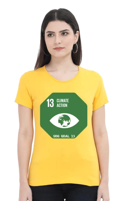 Climate Action – Goal 13 Sustainable Development T-Shirt for Women