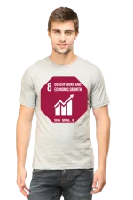 Decent Work and Economic Growth – Goal 8 Sustainable Development T-Shirt for Men