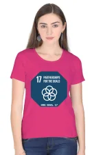 Partnerships for the Goals – Goal 17 Sustainable Development T-Shirt for Women