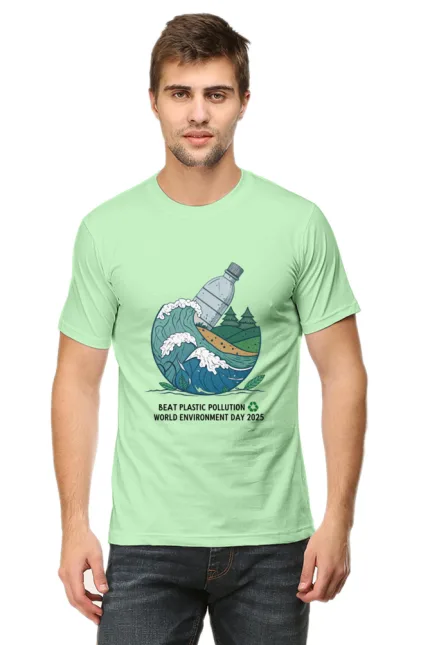 Men’s Eco Tee – Say No to Plastic | World Environment Day 2025 Special