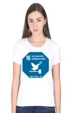 Peace, Justice, and Strong Institutions – Goal 16 Sustainable Development T-Shirt for Women