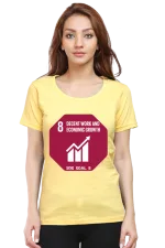 Decent Work and Economic Growth – Goal 8 Sustainable Development T-Shirt for Women