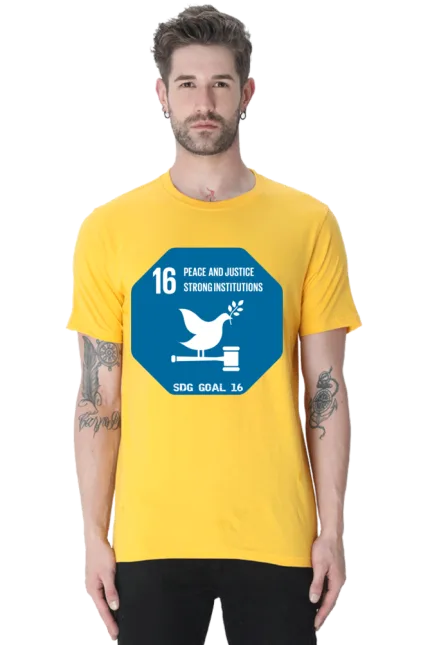 Peace, Justice, and Strong Institutions – Goal 16 Sustainable Development T-Shirt for Men