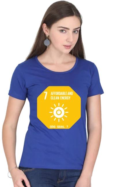 Affordable and Clean Energy – Goal 7 Sustainable Development T-Shirt for Women