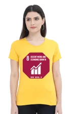 Decent Work and Economic Growth – Goal 8 Sustainable Development T-Shirt for Women
