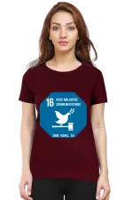 Peace, Justice, and Strong Institutions – Goal 16 Sustainable Development T-Shirt for Women