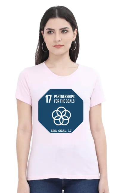 Partnerships for the Goals – Goal 17 Sustainable Development T-Shirt for Women