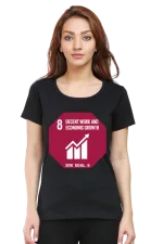 Decent Work and Economic Growth – Goal 8 Sustainable Development T-Shirt for Women