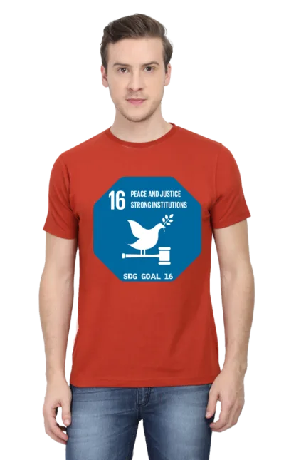 Peace, Justice, and Strong Institutions – Goal 16 Sustainable Development T-Shirt for Men