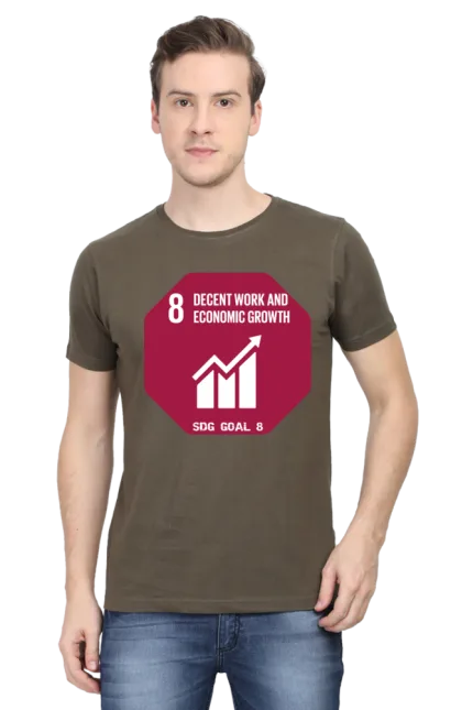 Decent Work and Economic Growth – Goal 8 Sustainable Development T-Shirt for Men