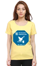Peace, Justice, and Strong Institutions – Goal 16 Sustainable Development T-Shirt for Women