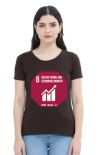 Decent Work and Economic Growth – Goal 8 Sustainable Development T-Shirt for Women