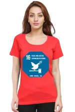 Peace, Justice, and Strong Institutions – Goal 16 Sustainable Development T-Shirt for Women