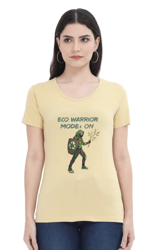 Lelo Bhai 29 Eco Warrior Mode: On – Women’s Organic Cotton T-Shirt