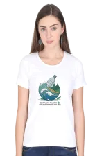 Women’s Organic Tee – Beat Plastic in Style | Eco Edition 2025