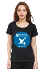 Peace, Justice, and Strong Institutions – Goal 16 Sustainable Development T-Shirt for Women