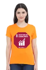 Decent Work and Economic Growth – Goal 8 Sustainable Development T-Shirt for Women