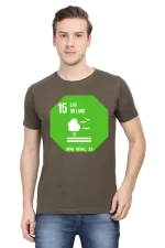 Life on Land – Goal 15 Sustainable Development T-Shirt for Men