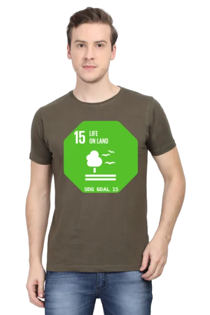 Life on Land – Goal 15 Sustainable Development T-Shirt for Men