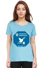 Peace, Justice, and Strong Institutions – Goal 16 Sustainable Development T-Shirt for Women