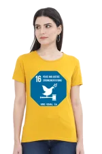 Peace, Justice, and Strong Institutions – Goal 16 Sustainable Development T-Shirt for Women