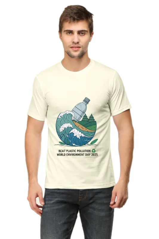 Lelo Bhai 23 Men’s Eco Tee – Say No to Plastic | World Environment Day 2025 Special