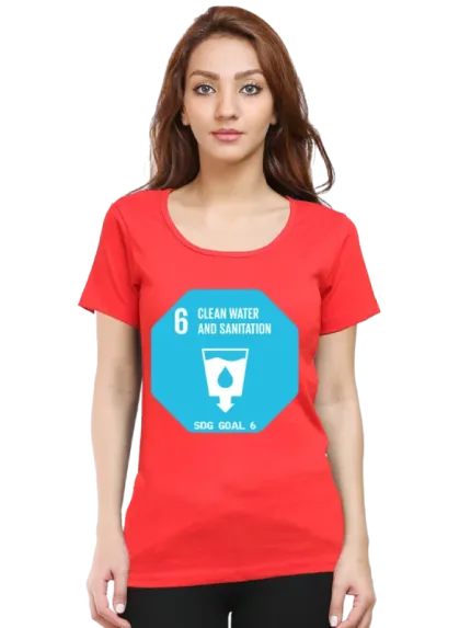 Clean Water for All – SDG Goal 6 Sustainable Development Women’s T-Shirt