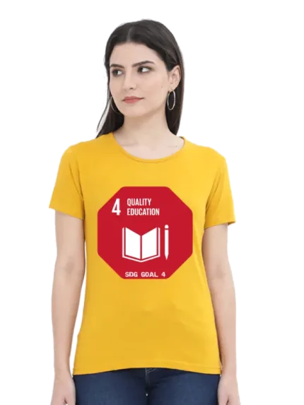 Quality Education – Goal 4 Sustainable Development T-Shirt for Women