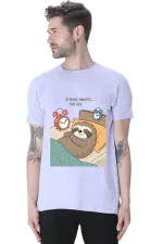 Lazy Sloth T-Shirt for Men – “5 More Minutes… For Life” Meme Graphic Tee
