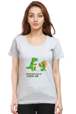 Extinction Was an Inside Job Women’s T-Shirt – Funny Dinosaur Meme Tee
