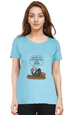 Waiting for Motivation Since 2001 T-Shirt – Sarcastic Skeleton Chai Tee for Women