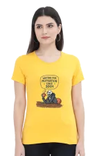 Waiting for Motivation Since 2001 T-Shirt – Sarcastic Skeleton Chai Tee for Women