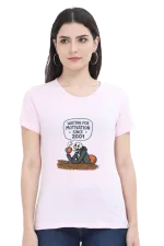 Waiting for Motivation Since 2001 T-Shirt – Sarcastic Skeleton Chai Tee for Women
