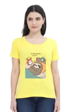 Lazy Sloth T-Shirt for Women – “5 More Minutes… For Life” Meme Tee