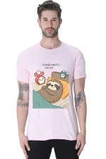 Lazy Sloth T-Shirt for Men – “5 More Minutes… For Life” Meme Graphic Tee