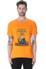 Waiting for Motivation Since 2001 T-Shirt – Sarcastic Skeleton Chai Tee for Men