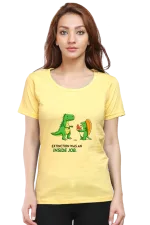 Extinction Was an Inside Job Women’s T-Shirt – Funny Dinosaur Meme Tee