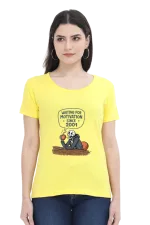 Waiting for Motivation Since 2001 T-Shirt – Sarcastic Skeleton Chai Tee for Women